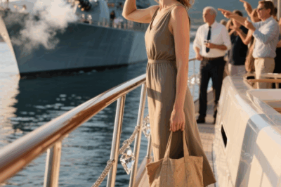 They Mocked the Woman on the Luxury Yacht — Then Froze When a Navy Destroyer Saluted Her