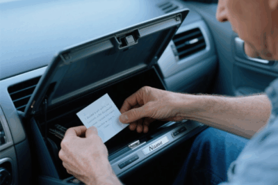 I decided to sell my wife’s car four months after she passed. But when I opened the glovebox to clean it… I found a secret that took my breath away.