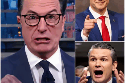 🚨 LIVE TV MELTDOWN: Stephen Colbert just went too far — and the internet is losing its mind. 😱 In a fiery on-air moment, Colbert tore into Pete Hegseth with zero filter, calling him “a five-star douche” before dropping a follow-up line so brutal the audience gasped.