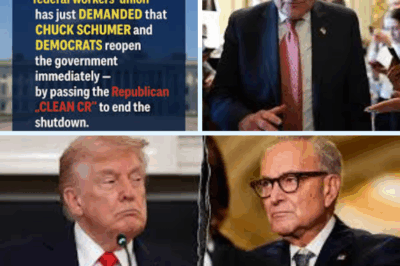 🚨 BREAKING: Revolt Within the Ranks! 💥 The largest federal workers’ union in the United States has just demanded that Chuck Schumer and Senate Democrats REOPEN the government — by passing the Republican clean CR. 😳