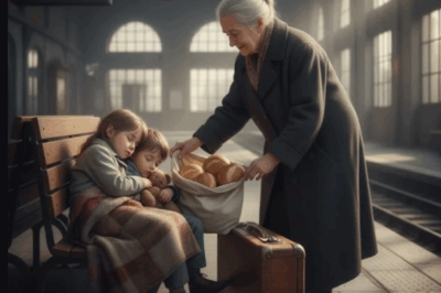 “We Slept in the Train Station. Every Night, Someone Left Us Bread. Years Later, I Found Out Who.” 🍞✨