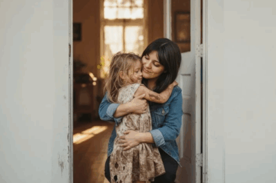 🌙 “I Found a Little Girl Sleeping at My Door — and What She Said Next Changed Everything.” 💔