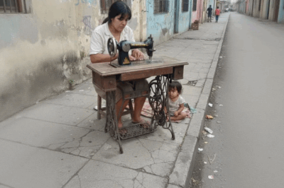 ✨ “I Sewed on the Sidewalk to Raise My Daughter… And She Did the Unthinkable”