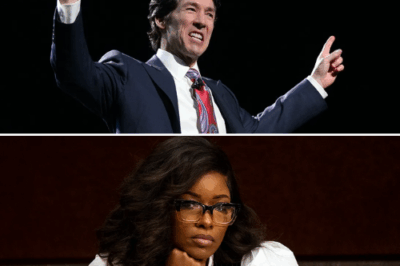 When Joel Osteen looked Jasmine in the eye and declared, “God will never forgive you,” the entire auditorium froze. Sixteen thousand people fell into a stunned silence. Osteen expected applause… but what came next shattered the room.