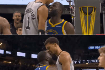 Victor Wembanyama dunks Draymond and yells at him, “No cheating here, just admit defeat!!!”