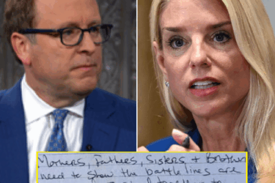 “The studio fell silent as Stephen Colbert spoke of ‘a woman who fought the darkness — and was punished for her courage.’” In an unprecedented moment on live national television, the late-night host abandoned his usual humor to deliver a shocking accusation against Pam Bondi, exposing a dark truth that left audiences stunned and sparked a viral social media firestorm.