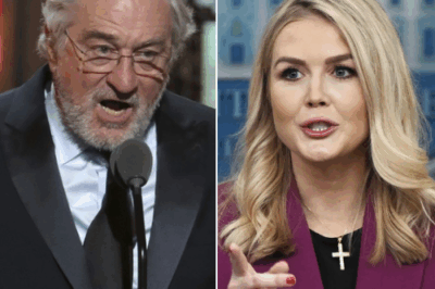‘Sit down, Barbie,’ Karoline Leavitt snapped during a live TV panel, her tone sharp and unwavering. Across from her, Robert De Niro remained motionless, his expression unreadable.