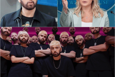 🔥 “YOU SAID I SHOULD BE SILENT… NOW LISTEN.” — Eminem’s Live TV Response to Karoline Leavitt SHOCKS the Nation 😳🎤💥