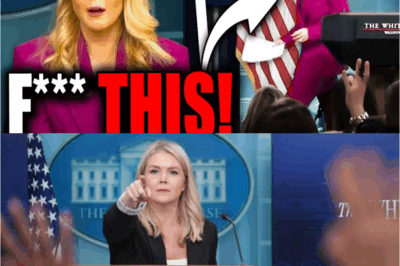 💥 OH SH*T: Leavitt STORMS OFF as Presser Explodes into CHAOS!