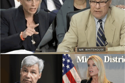 “Sen. Whitehouse SHATTERS Pam Bondi’s Defense in a Brutal Exchange That Leaves Her PANICKING on Camera — Dodging, Stalling, and Exposing Cracks She Never Meant for America to See. What Bondi Accidentally ADMITS Has Both Parties Reeling. This Hearing Went OFF THE RAILS Fast.”