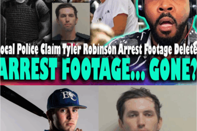 🚨 UNBELIEVABLE TWIST — FOOTAGE “MISSING”? 🚨 Local police now claim the Tyler Robinson arrest footage has been deleted, and the internet is going into overdrive.