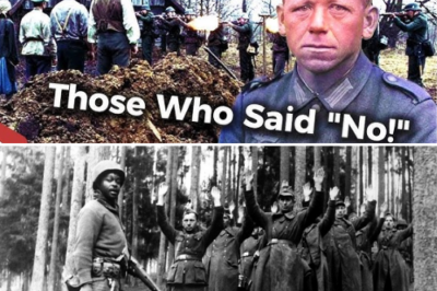 What happened to German soldiers who refused to execute civilians during World War II?