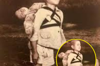 In war-torn Japan, a haunting image emerged that would come to symbolize courage and unity. A little boy, carrying his deceased brother on his back, calmly told a soldier, “It’s not heavy. It’s my brother!” His words and bravery moved the soldier to tears—and this extraordinary act of love has since inspired generations to carry one another through life’s heaviest burdens.
