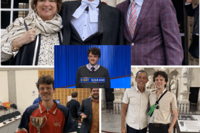 “HE’S A GENIUS WITH GENES TO MATCH!” — Harrison Whitaker, Jeopardy’s New Champion, Wows the Nation. As he breezed through impossible questions, viewers wondered how one person could be so sharp. Then the secret emerged: he’s the son of not one, but two university professors, revealing a mind seemingly forged by genius itself.