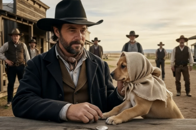 A Giant Cowboy Paid $1 For A Puppy With A Sack On Its Head During Auction… 