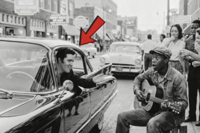 Black Kid Playing “Hound Dog” on Broken Guitar — Elvis REVERSED His Cadillac 