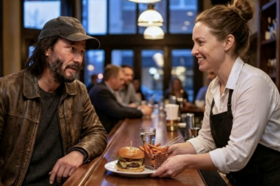 Keanu Reeves Pretends to Be Broke at His Own Bar — The Waitress’s Response Leaves Him Speechless 