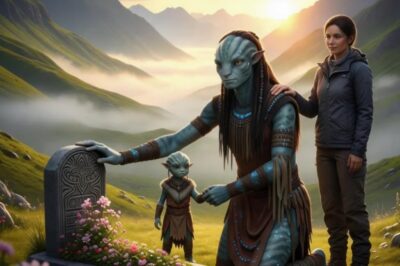 Alien Mother Wept at a Tiny Grave—Unaware Her Child Was Alive… and a Human Had Brought Them Back |