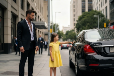 Amidst the roar of engines and flickering streetlights, a homeless girl suddenly rushes forward,