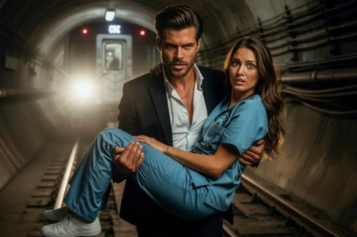 No one had time to react when she was shoved onto the subway tracks, with the train just seconds away