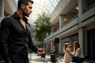 Amidst the hustle and bustle of the shopping mall, my daughter sang with all her heart