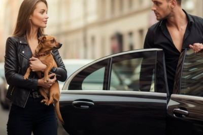 She rushed into the middle of the busy traffic to save a dog about to be hit,