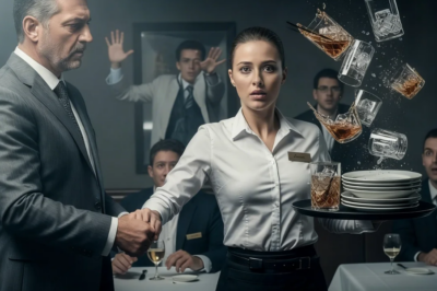 “Touch me again and you’re finished!” the waitress, trembling but still daring