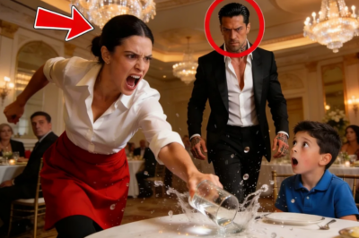 A single sentence, uttered in the opulent restaurant, froze the entire space. The boy’s glass was snatched away before it could touch his lips